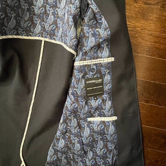 NEW(no tag) Sondergaard Copenhagen Men's Navy Coat/Jacket-Sz.40-MED - Picture 6 of 12